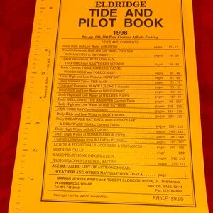 Vintage Eldridge Tide and Pilot Book 1998 - Bright Yellow Cover